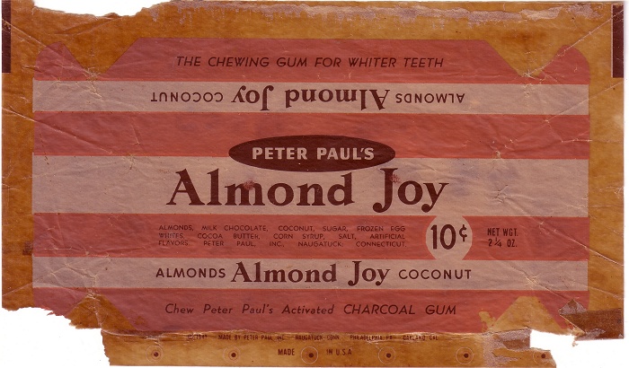 1941 Almond Joy Candy Wrapper