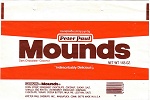 1982 Mounds Candy Wrapper