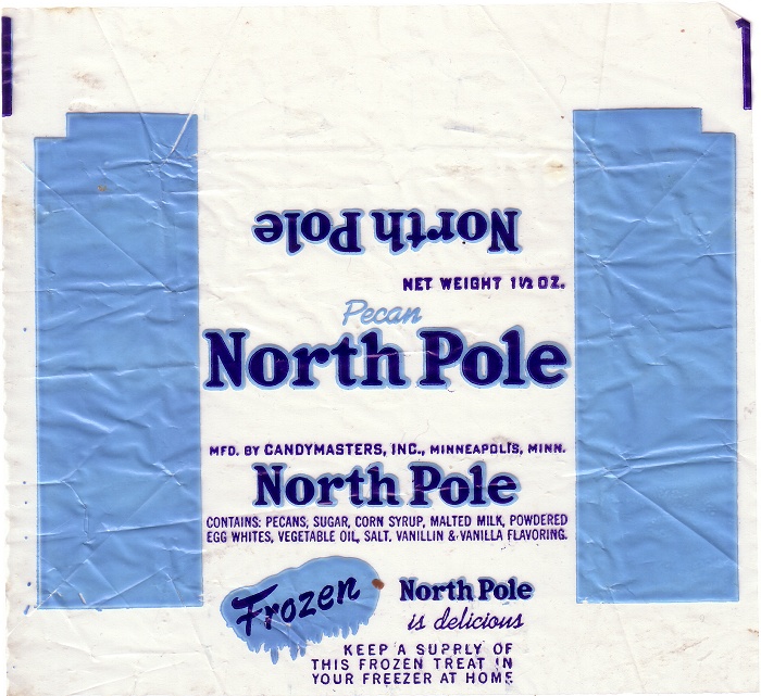 1950s North Pole Candy Wrapper 1950s North Pole Candy Wrapper