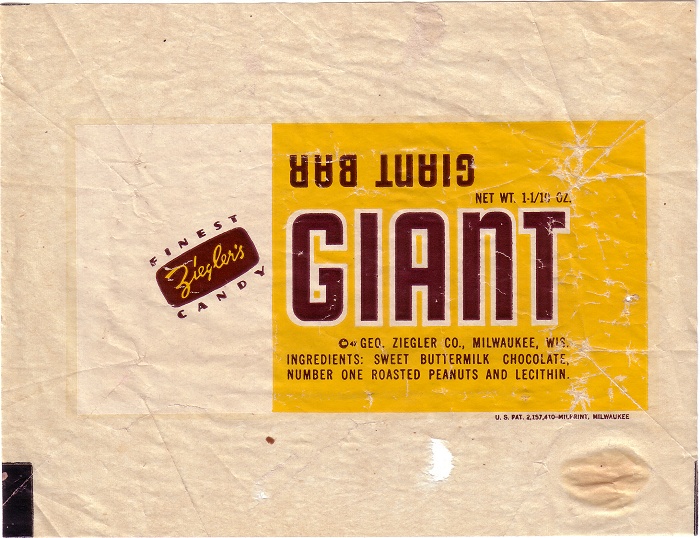 1950s Giant Candy Wrapper