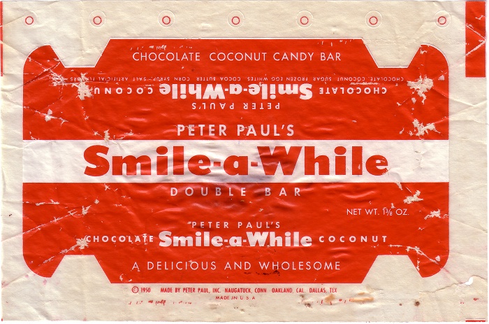 1950s Smile A While Candy Wrapper