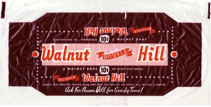 1940s Walnut Hill Candy Wrapper