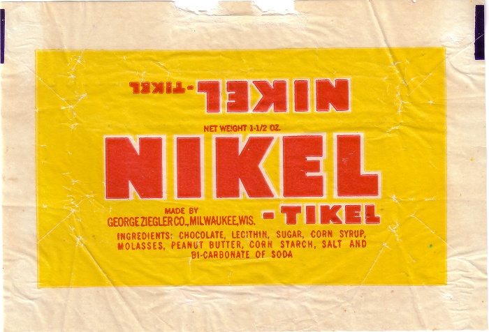 1940s Nikel-Tikel Candy Wrapper