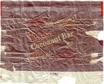 1950s Cocoanut Bar Candy Wrapper