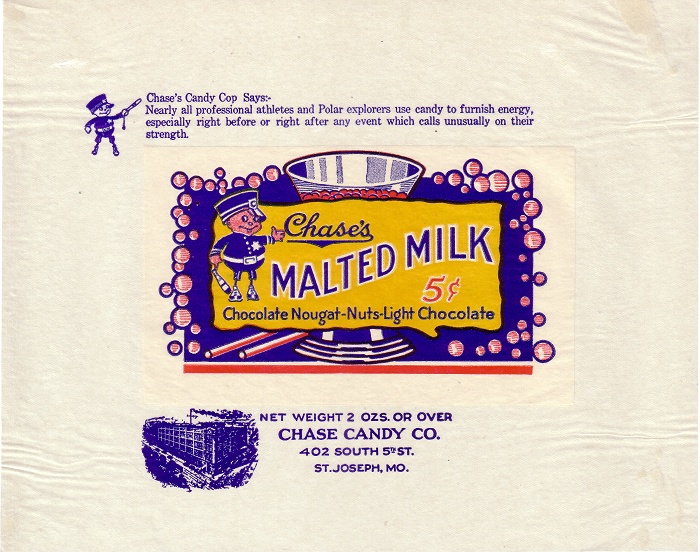 1920s Malted Milk Candy Wrapper