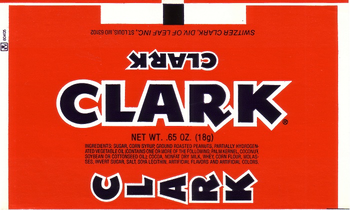 1970s Clark Candy Wrapper