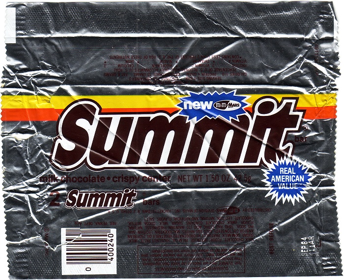 1983 Summit Candy Wrapper