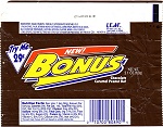 1993 Bonus Candy Wrapper