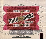 1940s Milk Shake Candy Wrapper