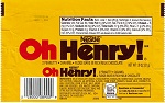 1980s Oh Henry Candy Wrapper