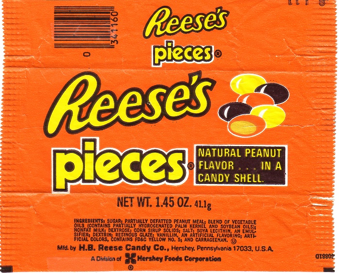 1980s Reese’s Pieces Candy Wrapper