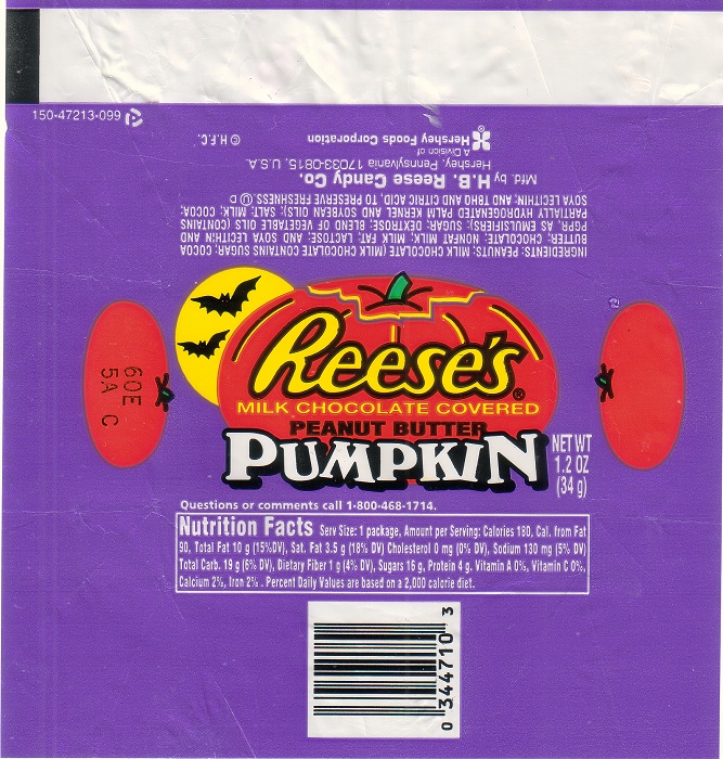 2004 Reeses Candy Wrapper