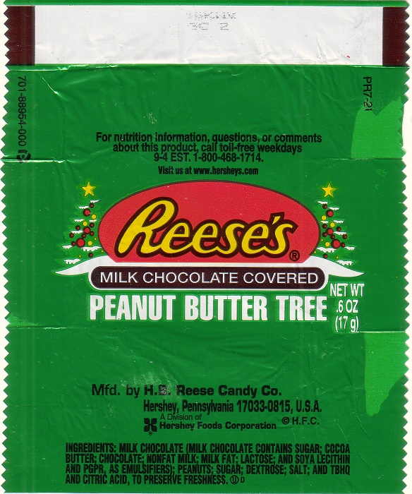 2003 Reeses Candy Wrapper