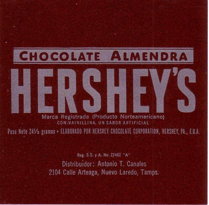 1960s Hershey Candy Wrapper