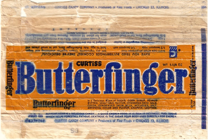 1950 Butterfinger Candy Wrapper