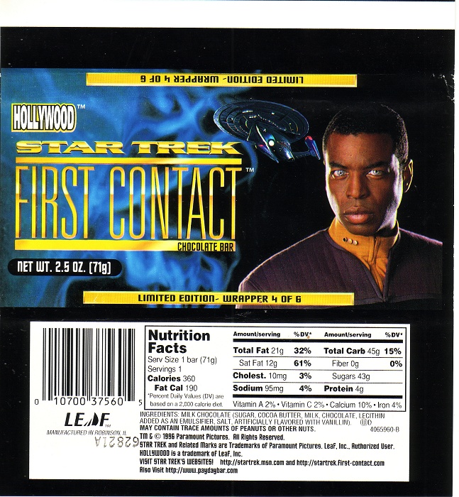 1996 Star Trek – First Contact Candy Wrapper