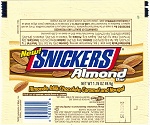 2002 Snickers Almond Candy Wrapper
