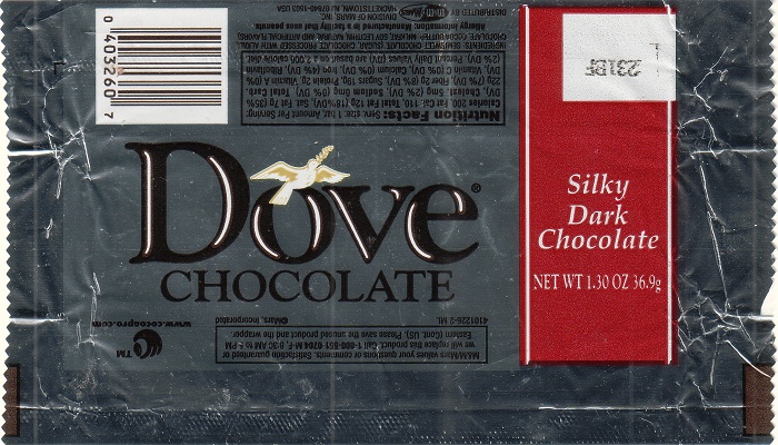 2002 Dove Candy Wrapper