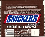 2002 Snickers Candy Wrapper