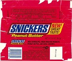 2002 Snickers Peanut Butter Candy Wrapper
