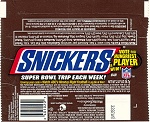 2003 Snickers Candy Wrapper