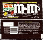 1998 M&M Candy Wrapper