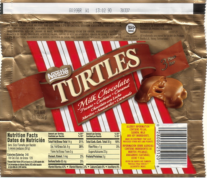 2008 Turtles Candy Wrapper