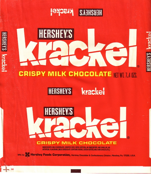 1970s Krackel - Candy Wrapper Archive