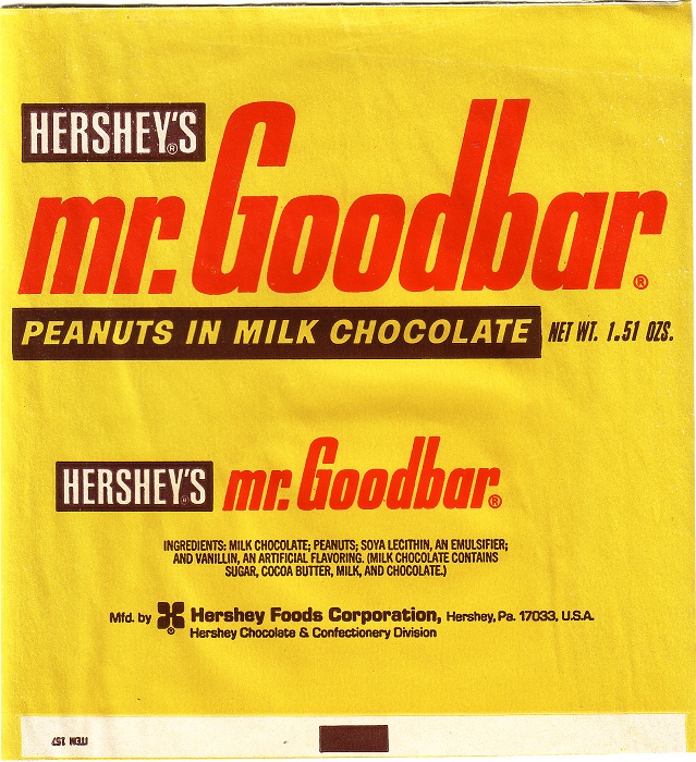 1970s Mr Goodbar Candy Wrapper