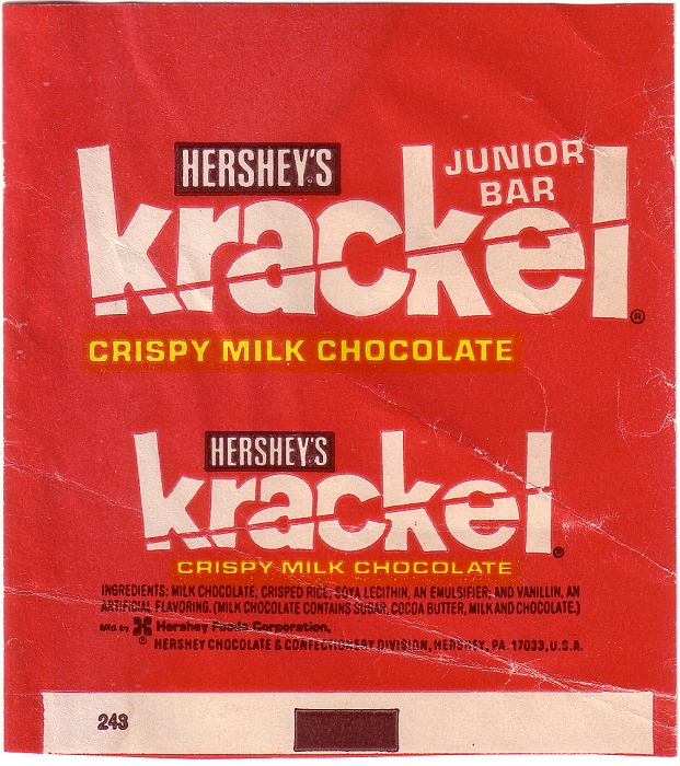 1970s Krackel Junior Bar Candy Wrapper