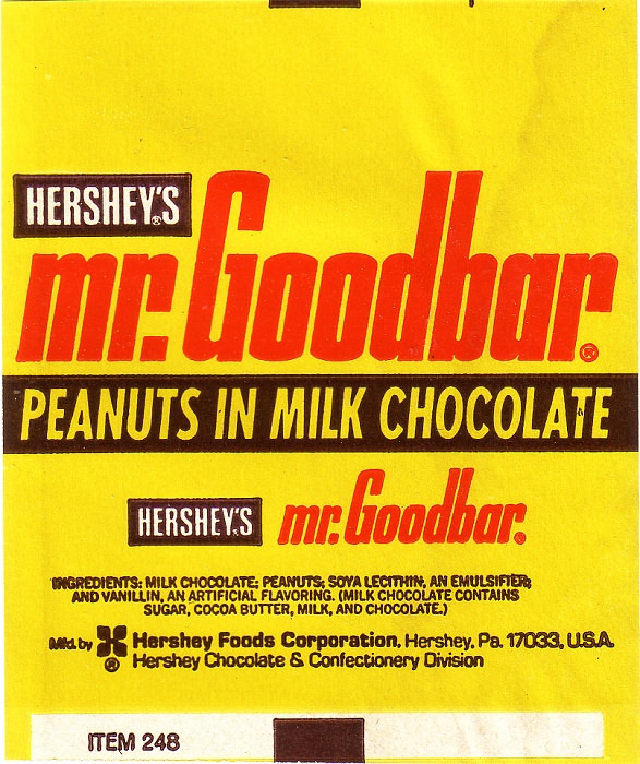 1970s Mr Goodbar Candy Wrapper