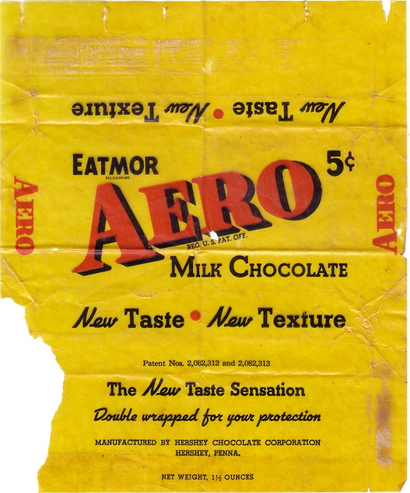 1937 Aero Candy Wrapper