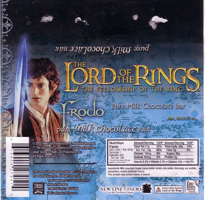 2002 Lord of the Rings Candy Wrapper