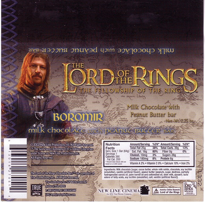2002 Lord of the Rings Candy Wrapper