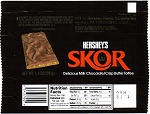 2002 Skor Candy Wrapper