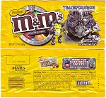 2009 M&M Transformers Candy Wrapper