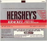 1992 Krackel Candy Wrapper