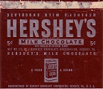 1940 Hershey Candy Wrapper